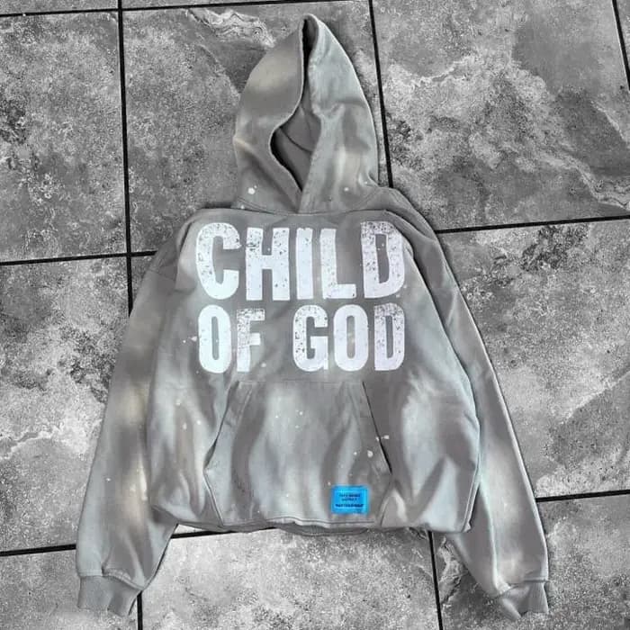 Sweat à capuche enfant de Dieu pour hommes et femmes