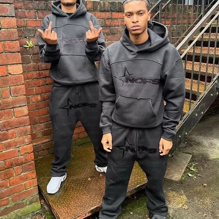 Sweat à capuche imprimé graphique lettre Hip Hop pour hommes