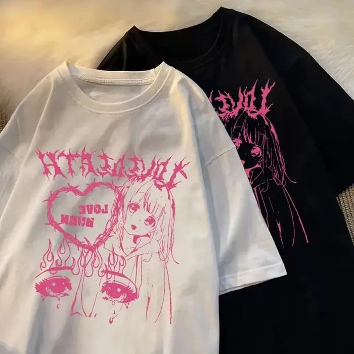 Harajuku T-shirt femmes Anime