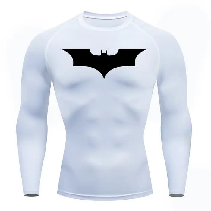 Chemises de Compression imprimées chauve-souris pour hommes