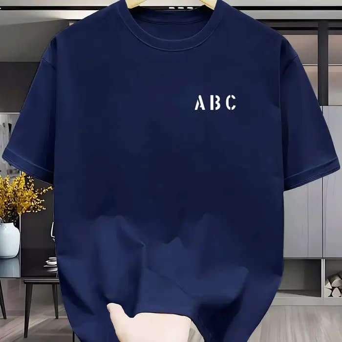 T-shirt léger et respirant à manches courtes pour homme - Haut décontracté d'été à col rond, couleur