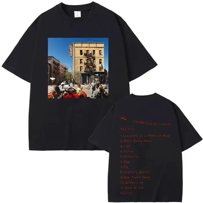 Joe Keery 2025 nouveau T-shirt Djo De Crux Album T-shirt hommes femmes rétro Harajuku coton Streetwe