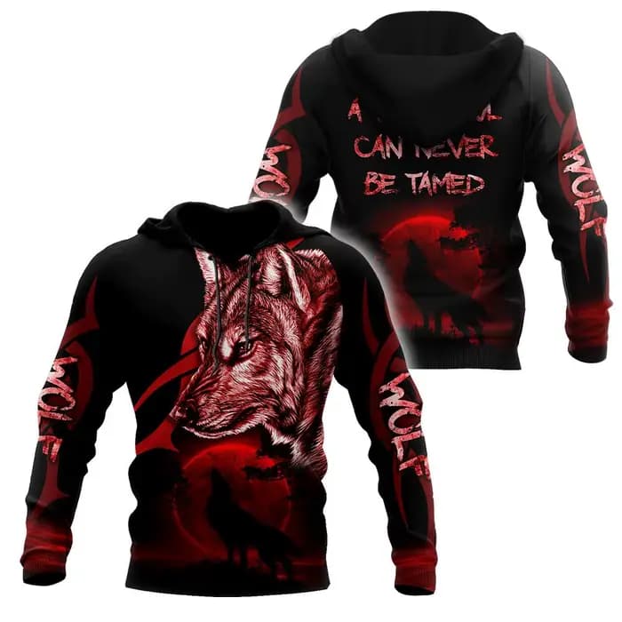 Wolf-a – sweat à capuche unisexe pour homme