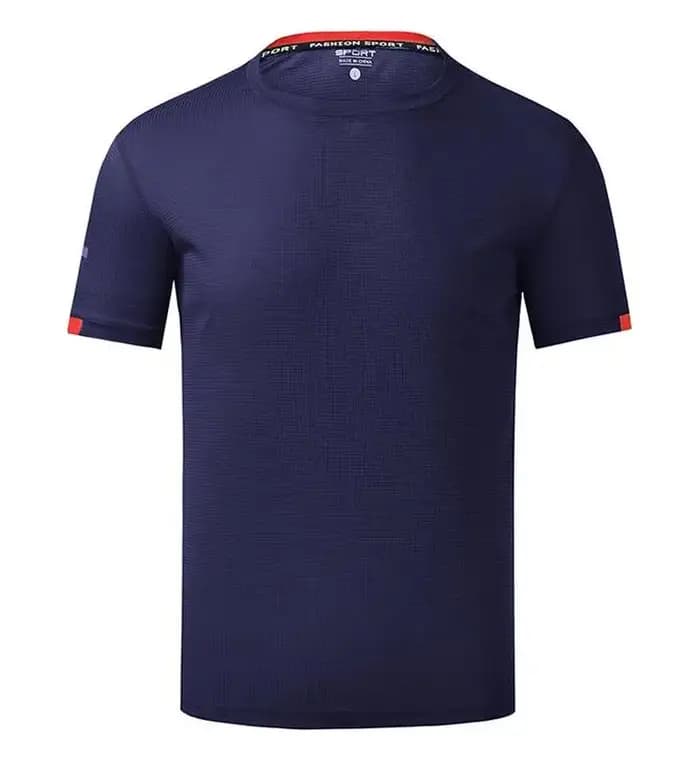 Casual sport t - shirt impression logo vitesse sec respirant stretch été manches courtes broderie personnalisée