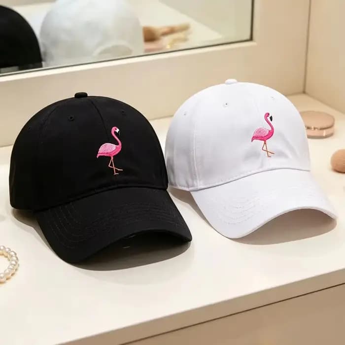 Casquettes de Baseball flamant rose brodées d'animaux pour hommes et femmes