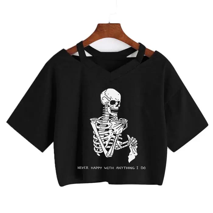 T-shirt d'inspiration crâne pour femmes