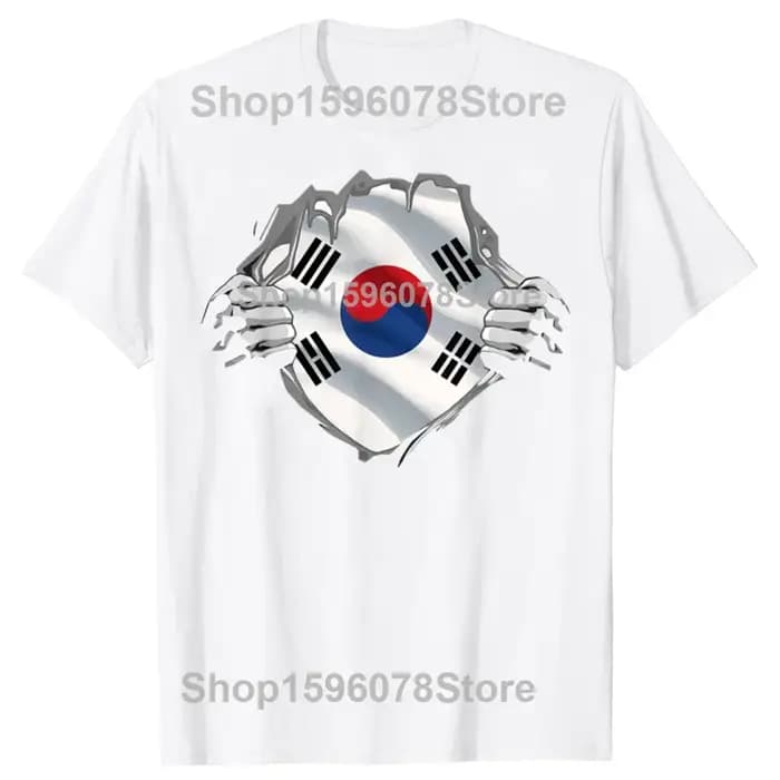 T-shirts drôles de style sud-coréen, streetwear graphique d'été à manches courtes, t-shirt avec drap