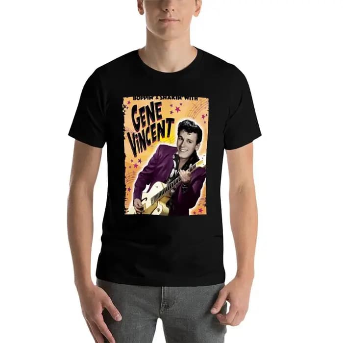 T-shirt Gene Vincent, décontracté, tendance, streetwear
