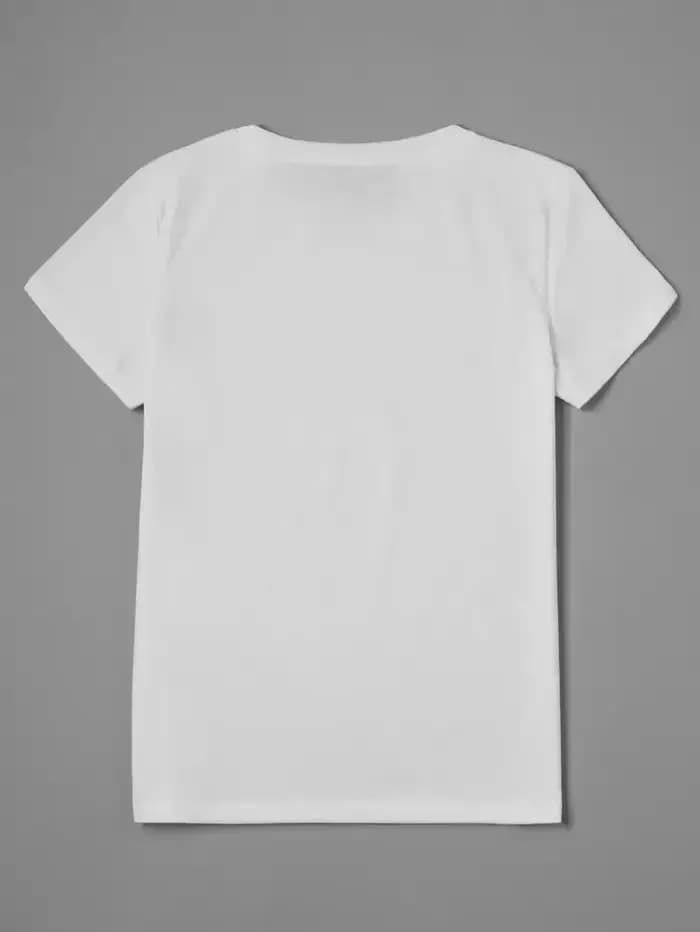 Crâne fille imprimé motif Halloween T-Shirt femme années 90 haut à manches courtes