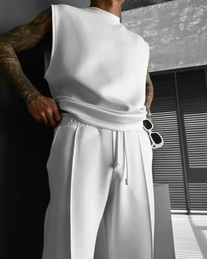 Combinaison de sport sans manches pour hommes