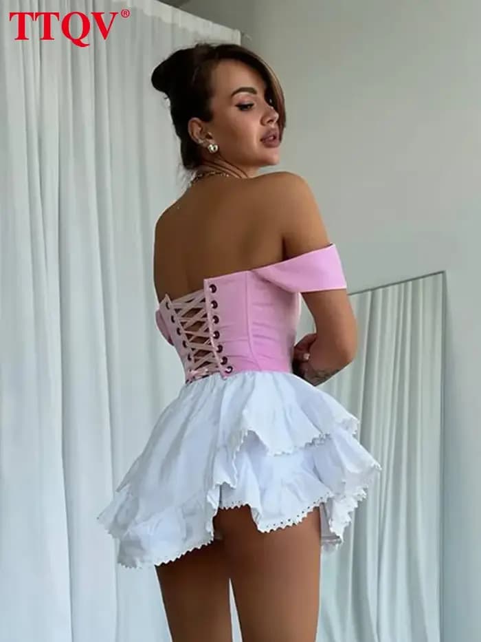 TTQV – short blanc ample pour femmes