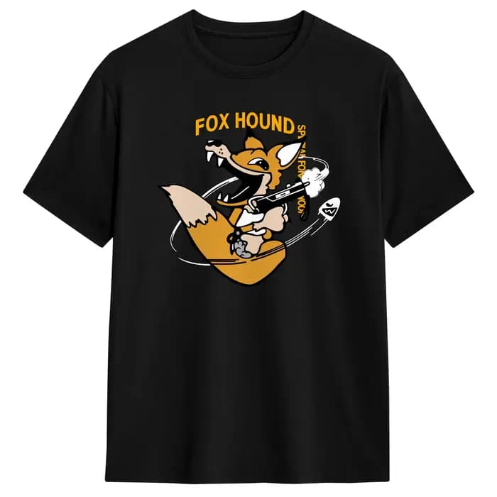 T-shirt en coton pour hommes, Metal Gear Solid Fox Hound Foxhound, décontracté, à manches courtes, c