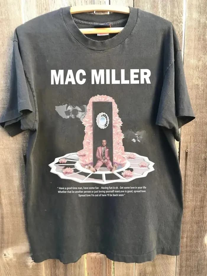 T-shirt rétro Mac Miller pour le printemps et l'été, T-shirt décontracté et tendance pour hommes et