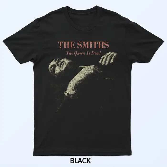 Les Smiths la reine est morte 1986 T-Shirt noir