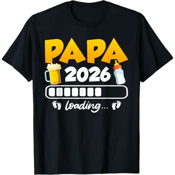 T-shirt graphique Papa Loading 2026