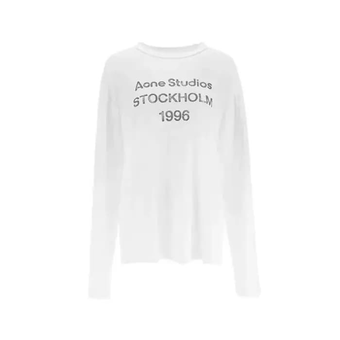 T-shirt ample à manches longues et lettres imprimées