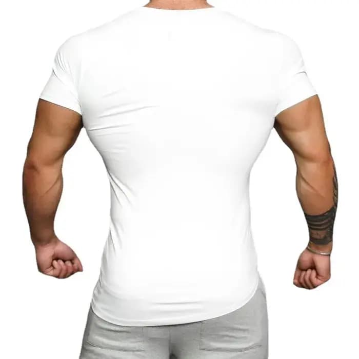 Chemise ajustée à manches courtes à imprimé croisé personnalisé pour hommes