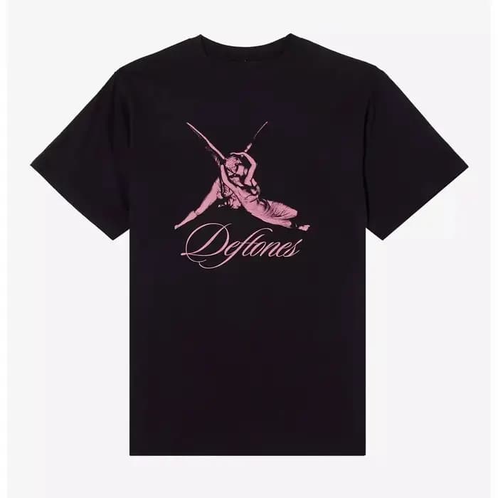 T-Shirt en coton avec image de la bande de musique Private Music Snake Deftones