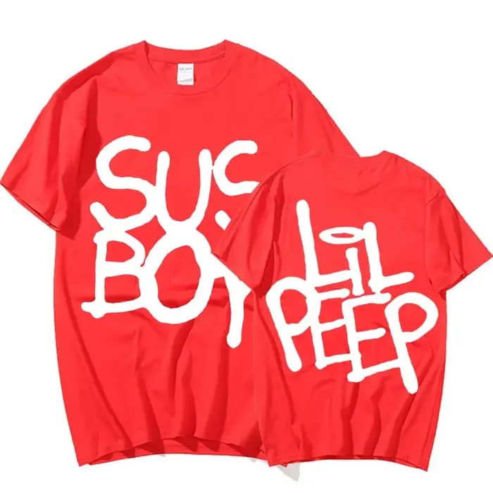 Lil Peep Sus Boy rose graphique T-Shirt hommes Cool Hip Hop rappeur T-Shirt hommes femmes coton à ma