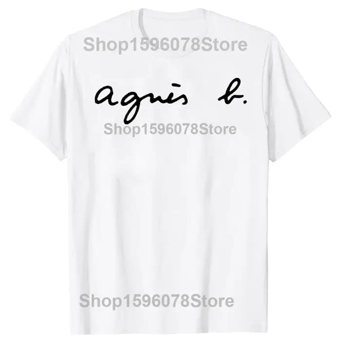2026 été mode rue nouveau français Agn classique lettre impression graphique T-shirts pour les femme