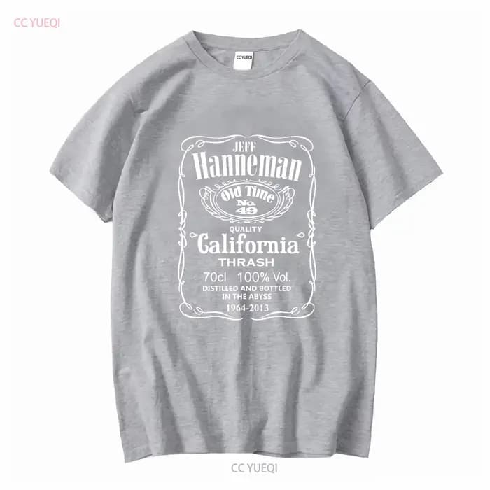 Jeff Hanneman T Shirt manches longues ou courtes vintage Lavé Polyvalent graphique vêtements de créateur Respirant mode Unisexe Doux
