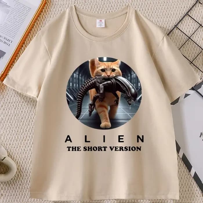 T-shirt Alien Cat pour hommes et femmes