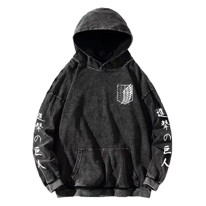 Attaque sur Titan Manga sweat à capuche Harajuku