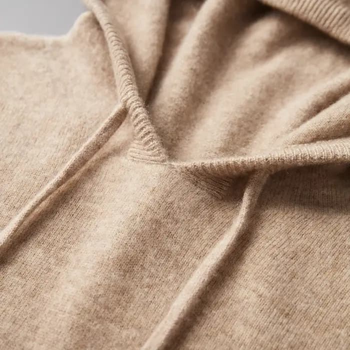 100% laine mérinos homme une pièce prêt à porter sweat à capuche tricoté automne hiver décontracté grand haut à manches