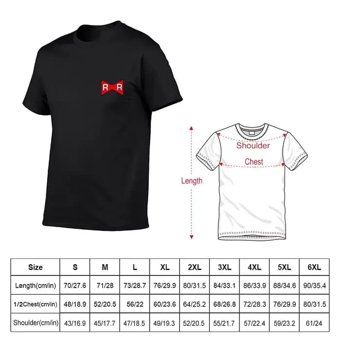Nouveau ruban rouge armée T-Shirt hippie vêtements t-shirts surdimensionné