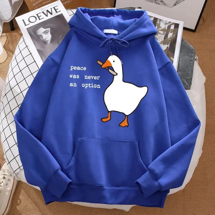 Sweat à capuche imprimé « La paix n'a jamais été une option » pour homme