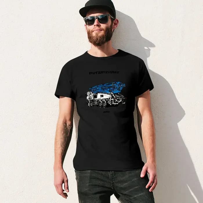 T-shirt bleu à manches courtes pour homme