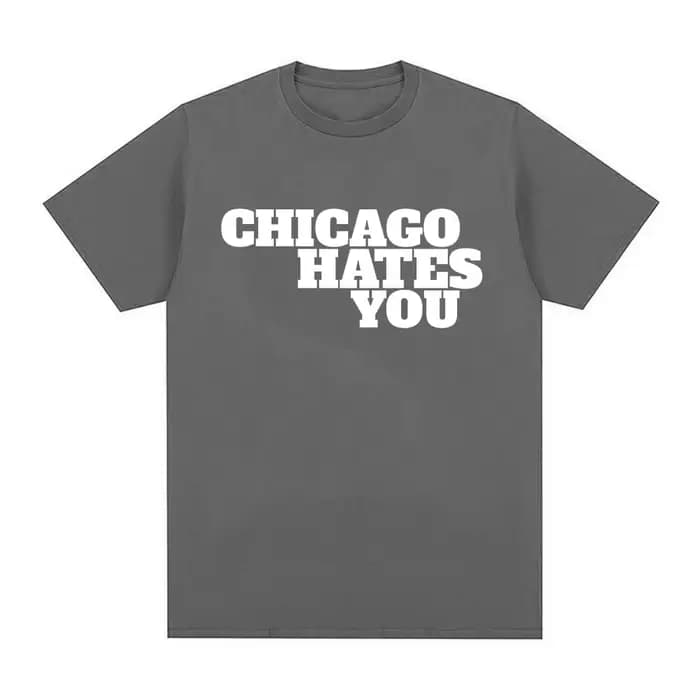 Rappeur chef Keef Chicago déteste vous même Style T-shirt hommes mode Hip Hop surdimensionné