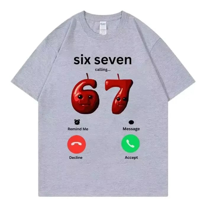 T-shirt humoristique « 67 Is Calling » pour hommes et femmes