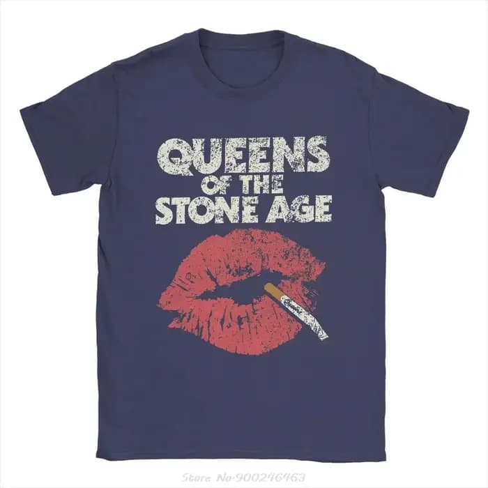 Hommes T-Shirt reines de la pierre âge Hipster coton t-shirts col rond manches courtes