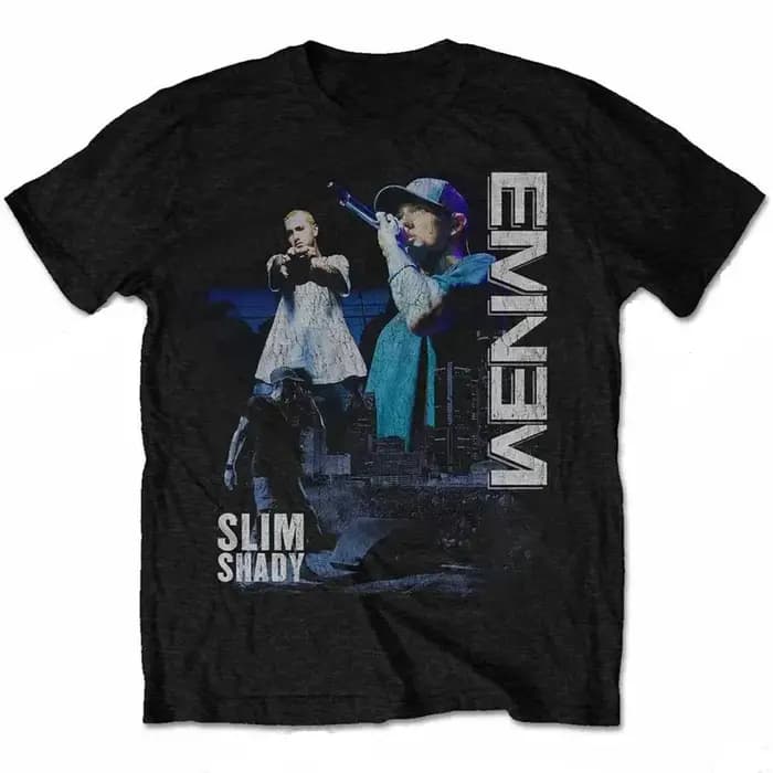 Célèbre rappeur Eminem t-shirt hommes mode T-shirts TKids Hip Hop hauts