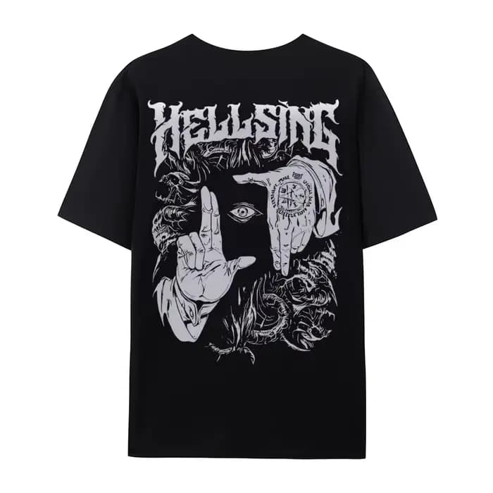 T-shirt à l'effigie de l'anime Hellsing, vêtements de personnage, vêtements toute l'année, surdimens