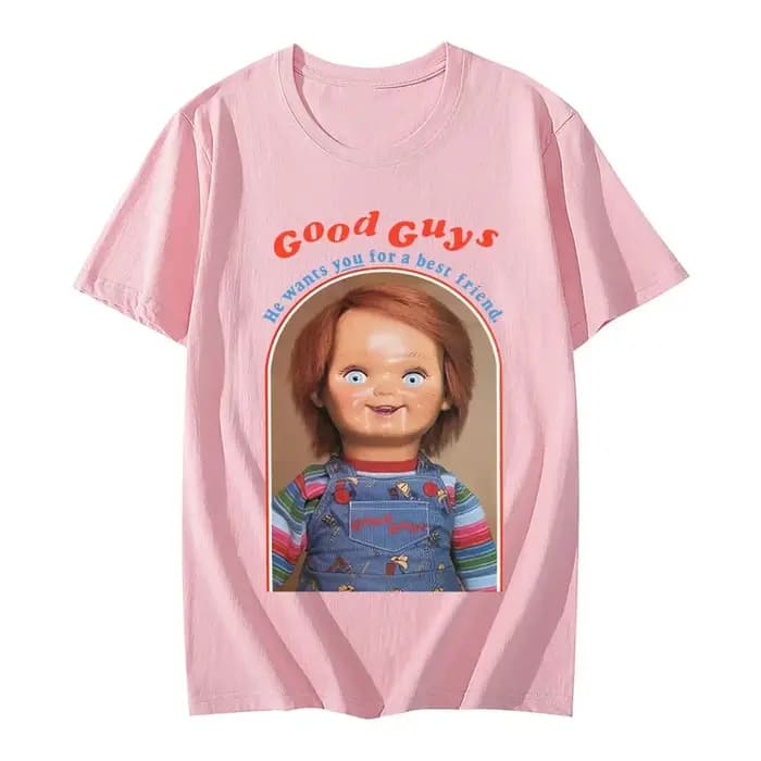 Nouveau Chucky coton T-Shirts Anime imprimé graphique femmes mode décontracté manches courtes t-shirt Harajuku unisexe