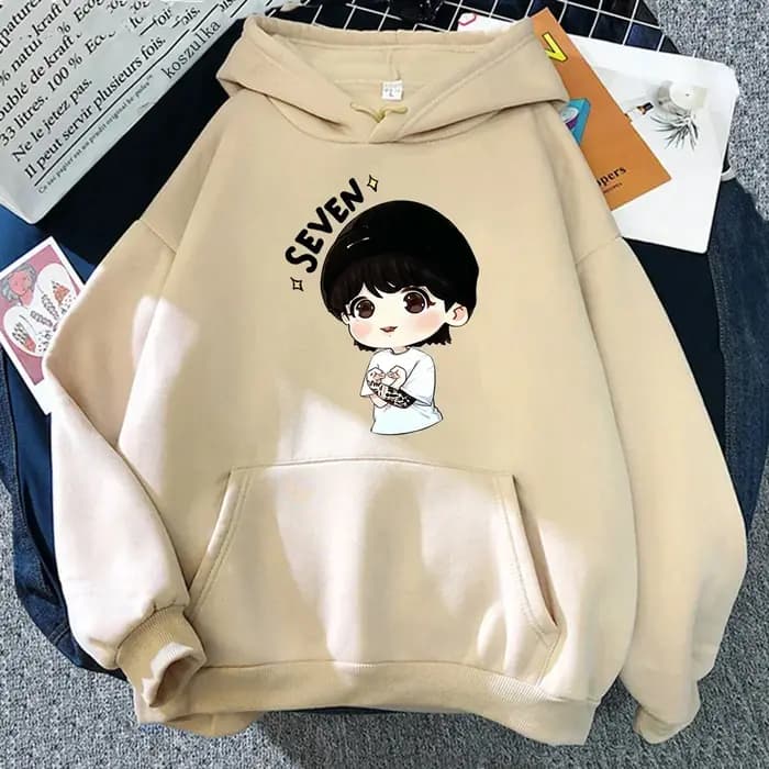 Sept sweat à capuche femmes Harajuku esthétique drôle Kawaii sweats