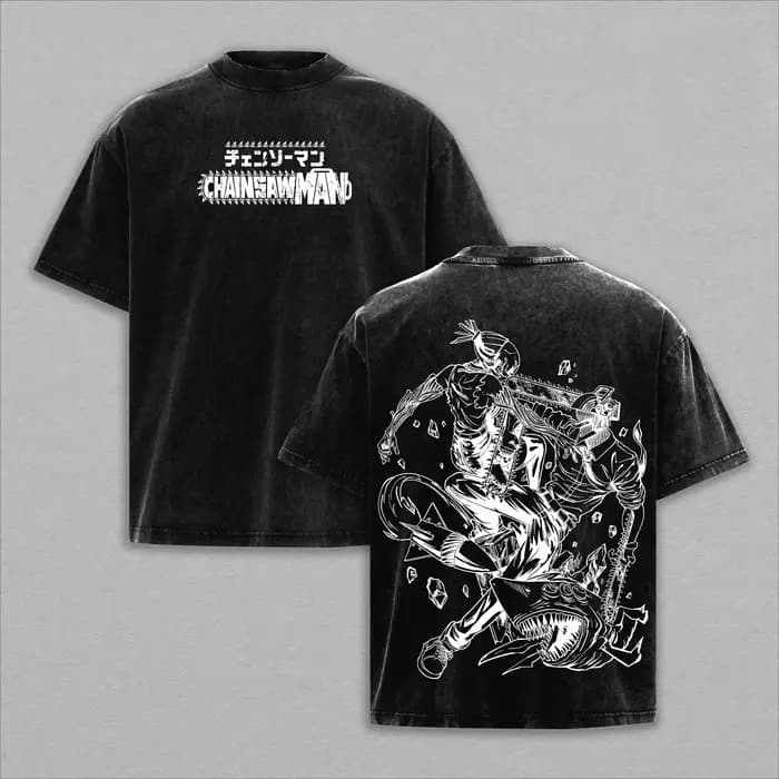 T-shirt Chainsaw Man Denji Reze pour hommes