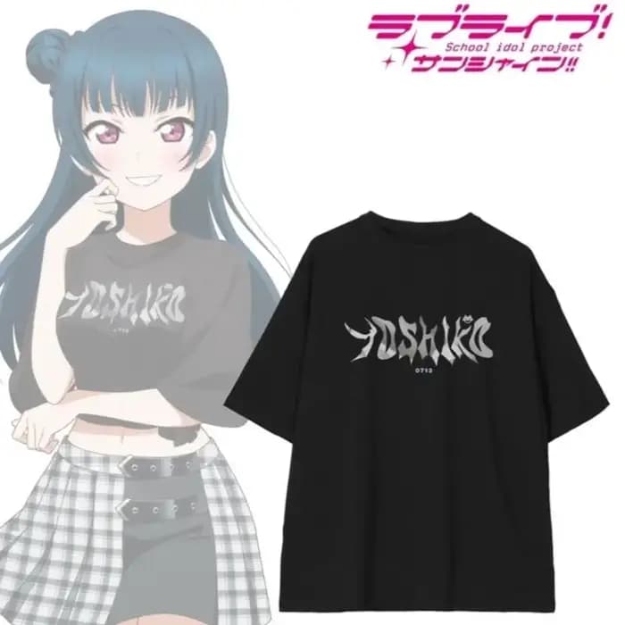 Anime Lovelive Sunshine Aqoursarti Mate même T-shirt coton été hauts pour hommes femmes à manches courtes