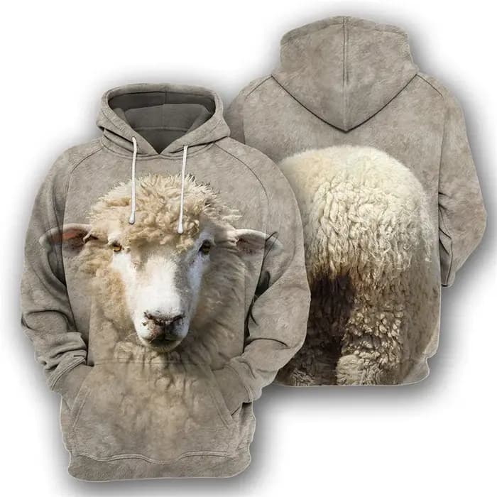 Sweat à capuche imprimé en 3D pour homme