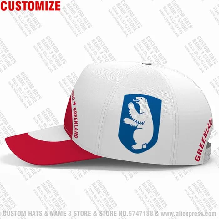 Casquettes de Baseball danois personnalisées en 3d