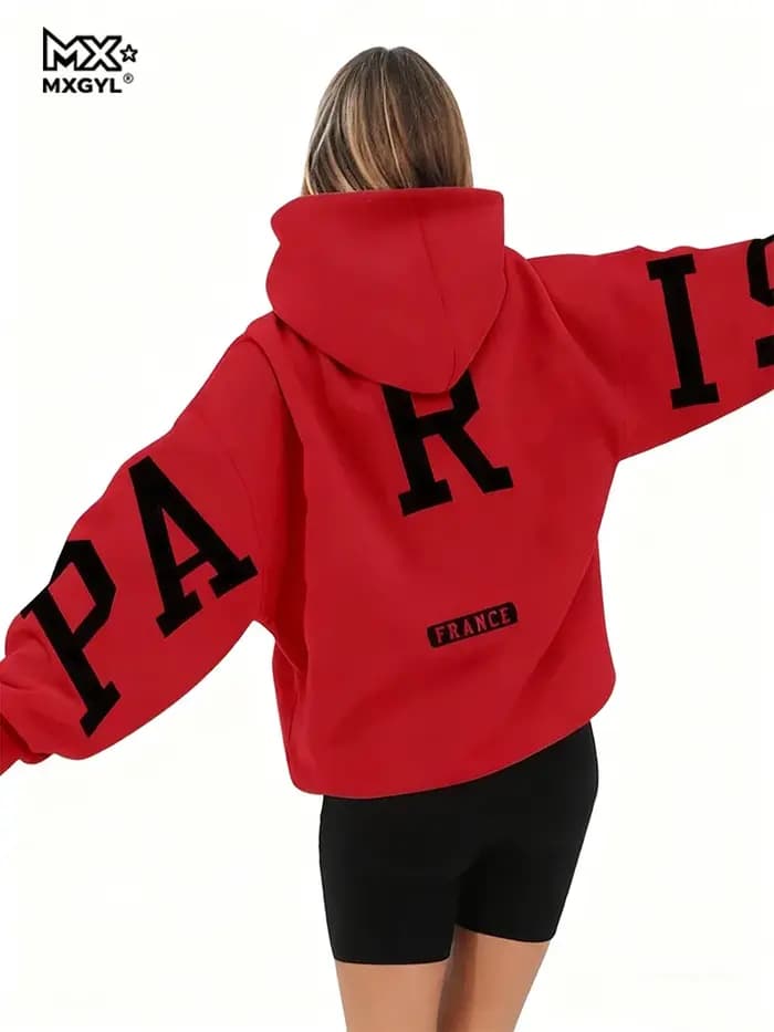 Sweat à capuche décontracté ample pour homme