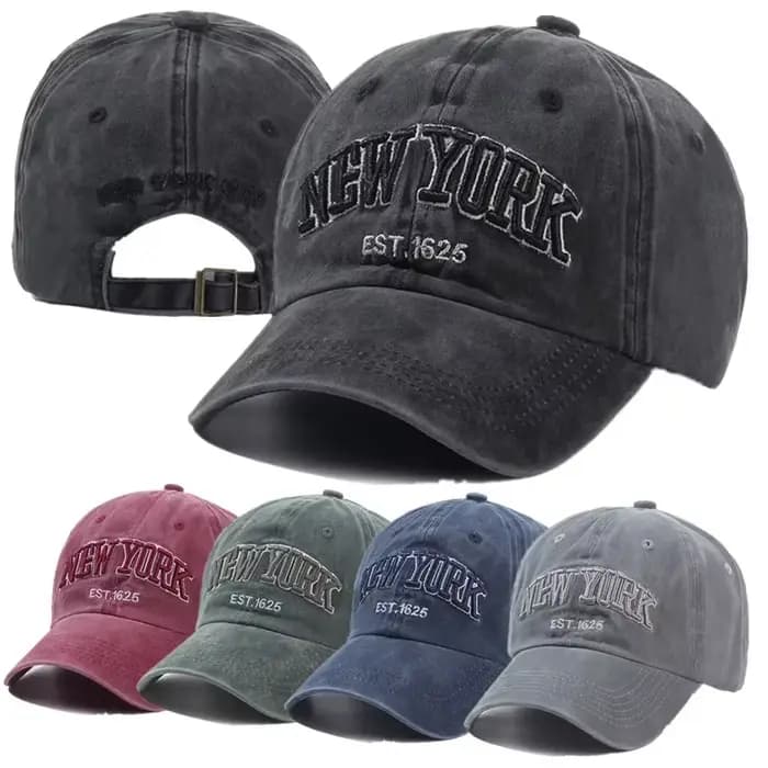 Casquettes de baseball en coton délavé pour hommes et femmes