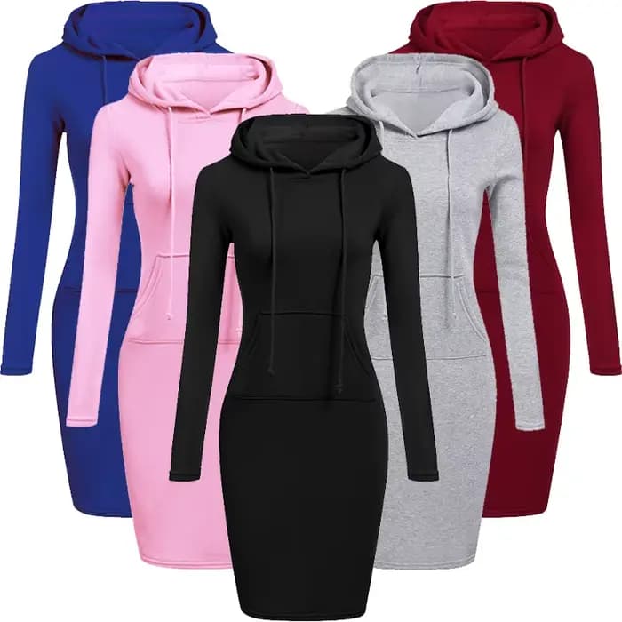 Robe à Capuche PVD pour Femme, Vêtement d'Automne
