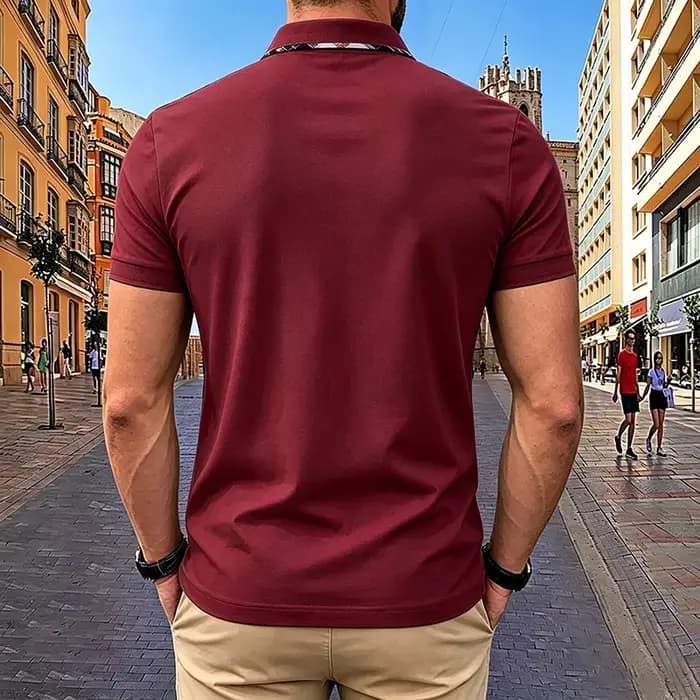 Chemises polo pour hommes à manches courtes