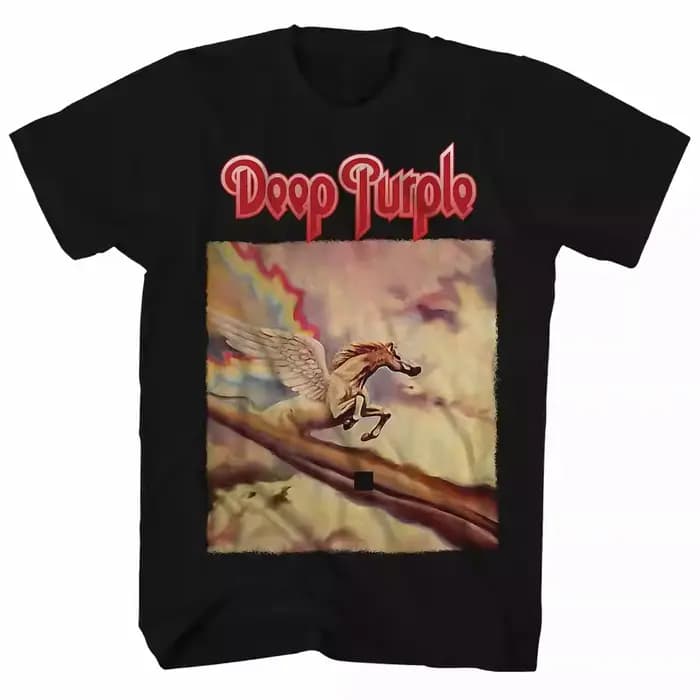 T-shirt Deep Purple Band style hard rock rétro américain