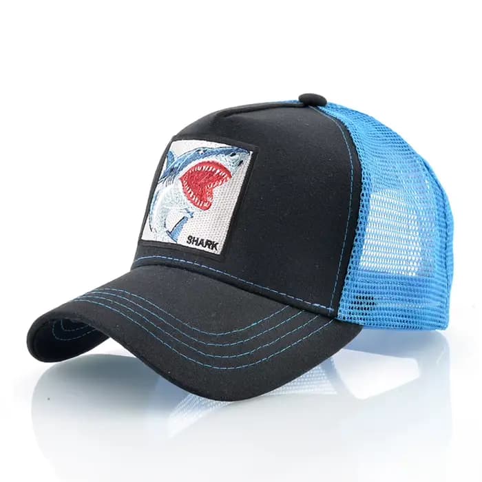 Casquettes de camionneur hommes femmes Streetwear Hip Hop Casquette de Baseball avec Patch de broderie de requin