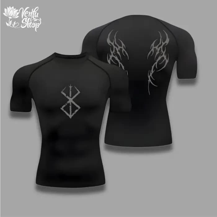 Guts Compression Chemise Berserk Anime Guts Gymwear Gymclothing Animeshirt Compresseur Muscle Gym Es