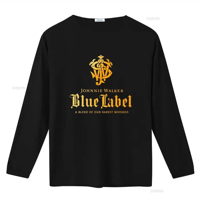T-shirt unisexe Johnnie Walker Blue Label pour homme et femme avec logo whisky premium